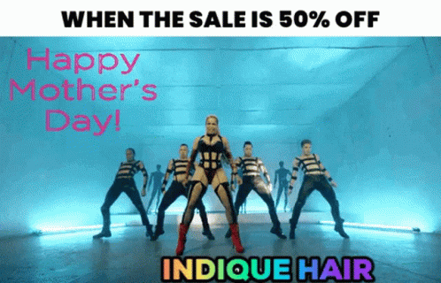 A Happy Mother 'S Day Greeting Card With A Woman Dancing GIF