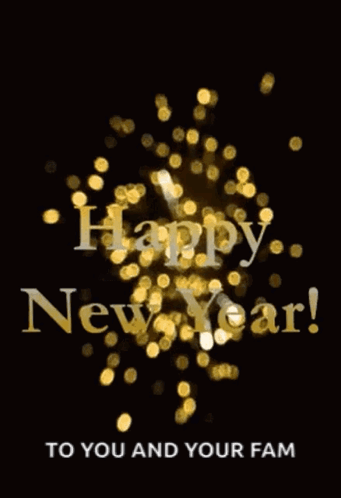 A Happy New Year Greeting Card To You And Your Family GIF