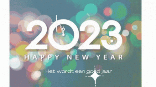 Happy New Year 2023 Greeting Card GIF