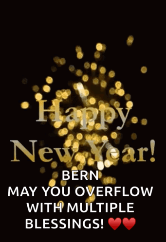 Happy New Year Blessings From Bern GIF