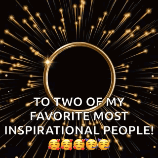 A Happy New Year To Two Of My Favorite Most Inspirational People . GIF