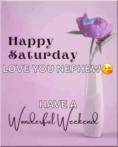 A Happy Saturday Love You Nephew Have A Wonderful Weekend . GIF