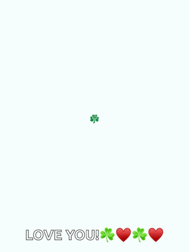 A Happy St. Patrick 'S Day Card With A Green Clover GIF