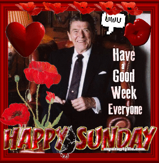 A Happy Sunday Greeting Card With A Man In A Suit And Tie GIF
