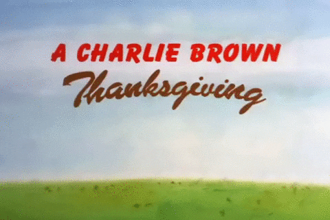 A Happy Thanksgiving Charlie Brown GIF
