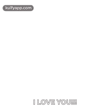 A Happy Valentine 'S Day Greeting Card With Red Hearts And The Words `` I Love You '' GIF