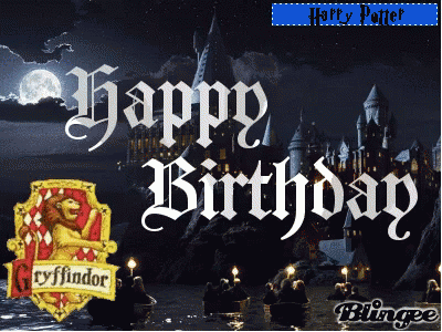A Harry Potter Happy Birthday Greeting Card GIF