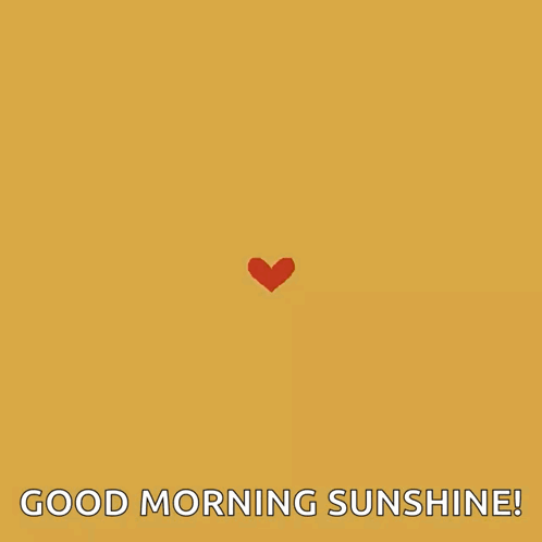 A Heart Made Of Sunflowers And The Words Good Morning Sunshine GIF