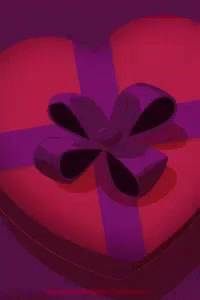 A Heart Shaped Box Of Chocolates With I Love You Written On Them GIF