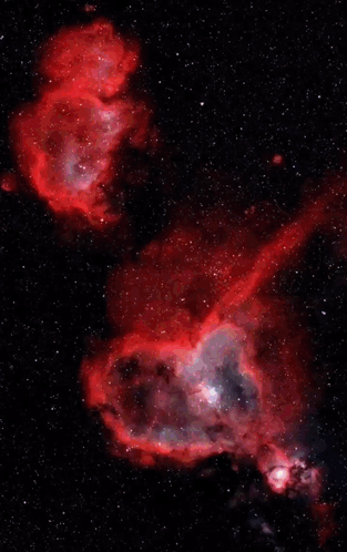 A Heart Shaped Nebula In The Night Sky GIF