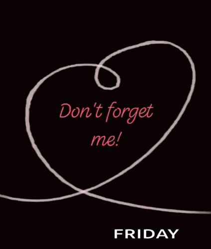 A Heart With The Words " Do N't Forget Me " Written On It GIF