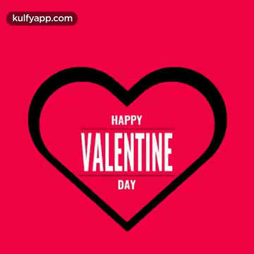 A Heart With The Words Happy Valentine Day On It GIF