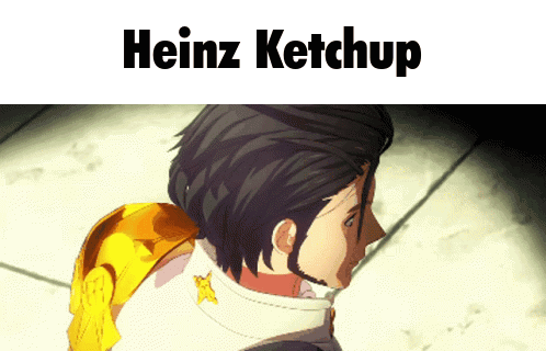 A Heinz Ketchup Advertisement With A Man In A Cowboy Hat GIF