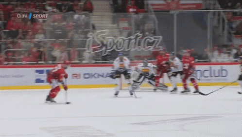 A Hockey Game Is Being Broadcasted On O.tv And Sport.cz GIF