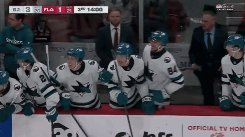 A Hockey Game Is Being Played And The Score Is 3 To 2 GIF