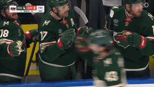 A Hockey Game Is Being Played And The Score Is 7:31 GIF