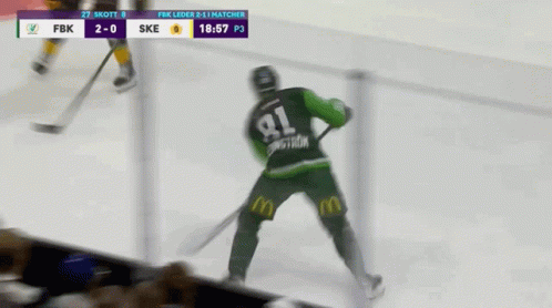 A Hockey Game Is Being Played Between Ske And Fbk GIF