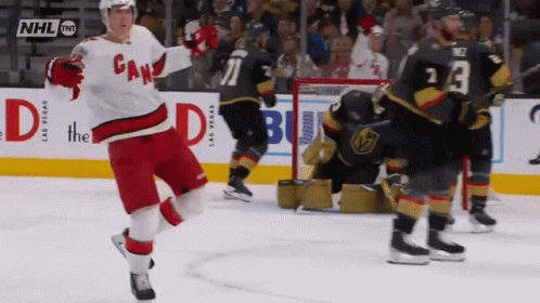 A Hockey Game Is Being Played In Las Vegas Sponsored By Nhl Tnt GIF