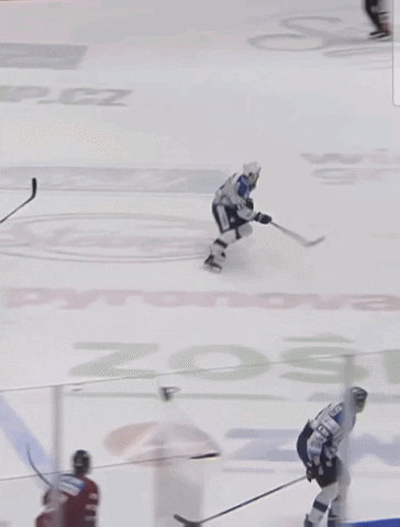 A Hockey Game Is Being Played On A Ice Rink With Advertisements For Bdo And Global Assistance GIF
