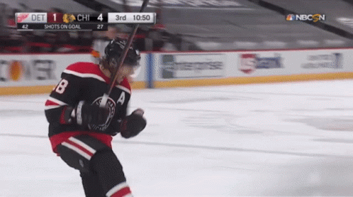 A Hockey Game Is Being Shown On Nbc GIF