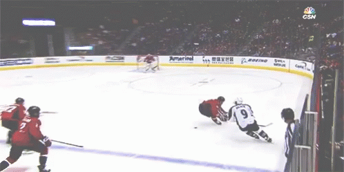 A Hockey Game Is Being Shown On Nbc GIF