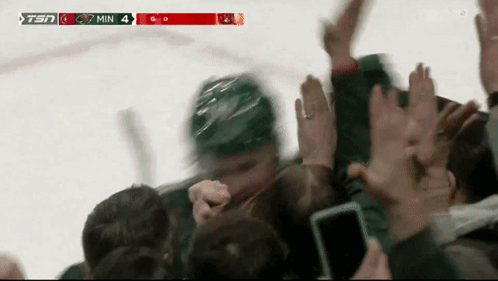A Hockey Game Is Being Shown On Tsn And The Score Is 4 To 0 GIF