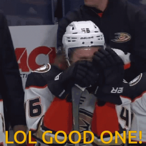 A Hockey Player Wearing A Helmet That Says Bauer GIF