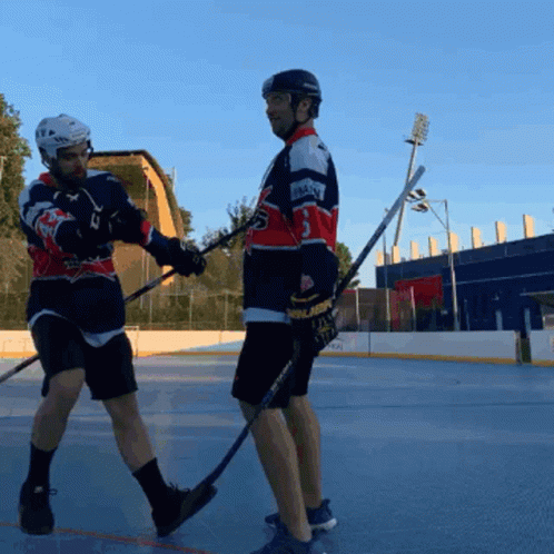 A Hockey Player Wearing A Jersey That Says ' Reebok ' On It GIF