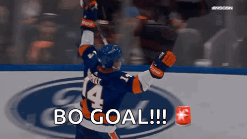 A Hockey Player With The Number 14 On His Jersey GIF