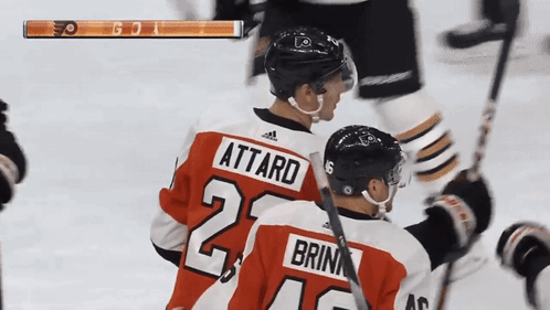 A Hockey Player With The Number 25 On His Back GIF