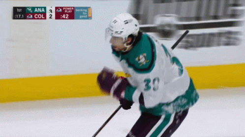 A Hockey Player With The Number 30 On His Shirt GIF