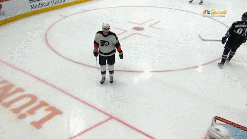 A Hockey Player With The Number 34 On His Back GIF