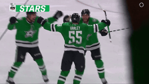 A Hockey Player With The Number 55 On Their Jersey GIF