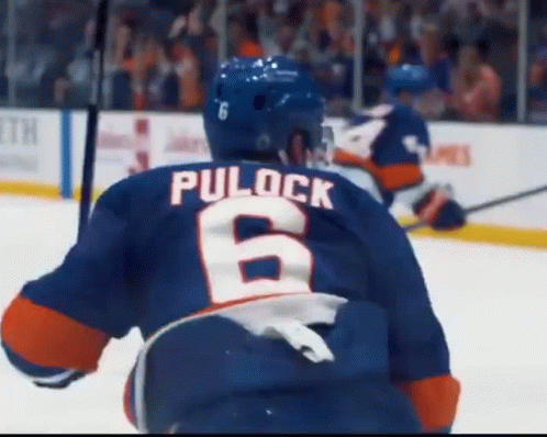 A Hockey Player With The Number 6 On His Jersey GIF