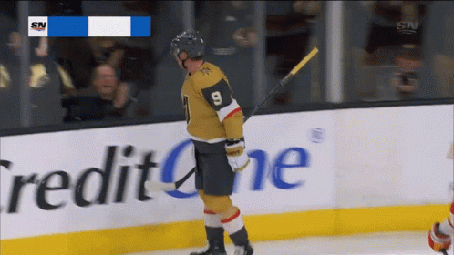 A Hockey Player With The Number 8 On His Jersey Is On The Ice GIF