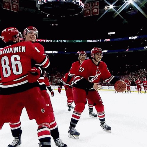 A Hockey Player With The Number 86 On Their Jersey GIF