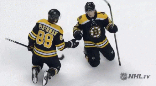 A Hockey Player With The Number 88 On Their Jersey GIF