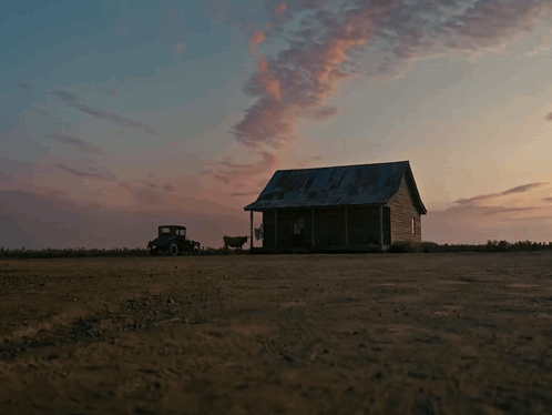 A House In The Middle Of A Dirt Field GIF