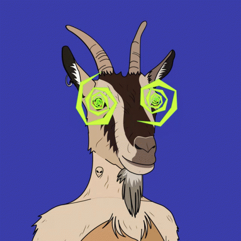 A Hypnotized Goat Meme GIF