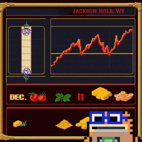 A Jackson Hole Wy Graph Is Shown In A Pixel Art GIF