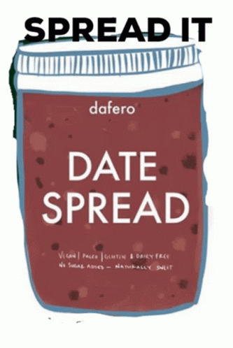 A Jar Of Dafero Date Spread Is Shown GIF