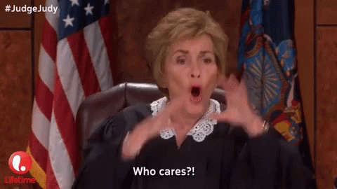 Judge Saying I Don't Care GIF