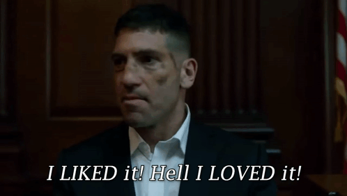 A Judge Sitting In A Courtroom With The Words I Liked It Hell I Loved It GIF