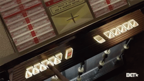 A Jukebox With The Word Bet On The Bottom GIF