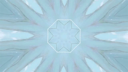 A Kaleidoscope With A Circle In The Middle GIF