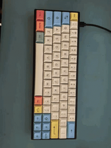 A Keyboard With The Letters A S O F G H I J K L And O On It GIF