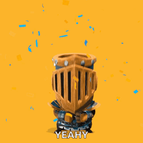 A Knight With His Arms Outstretched And The Words You Are The Best Yeahy GIF