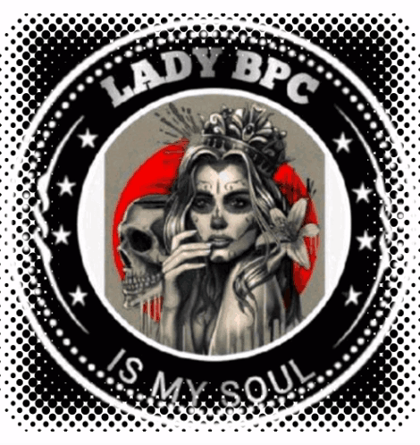 A Lady Bpc Logo With A Picture Of A Woman With A Crown On Her Head GIF