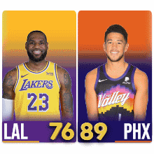 A Lakers Jersey With Lebron James And A Valley Jersey GIF