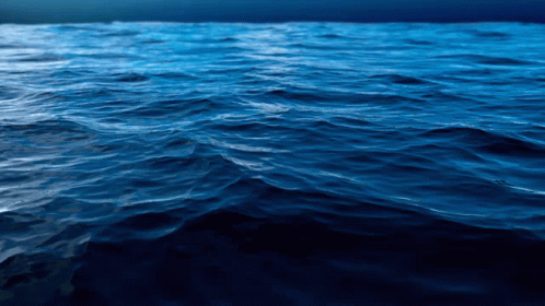 Large Water Body With Incoming Waves GIF